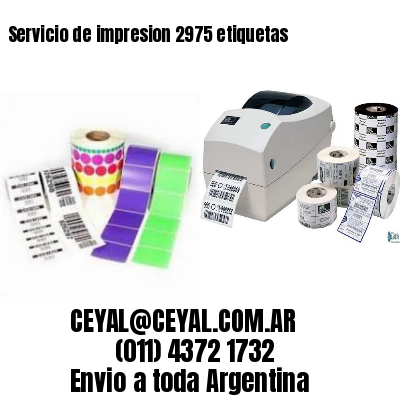 Servicio de impresion 2975 etiquetas