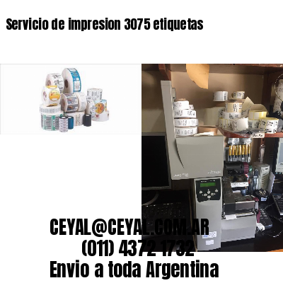 Servicio de impresion 3075 etiquetas