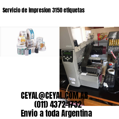 Servicio de impresion 3150 etiquetas