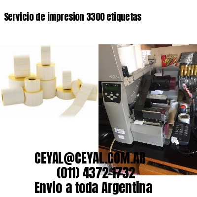 Servicio de impresion 3300 etiquetas