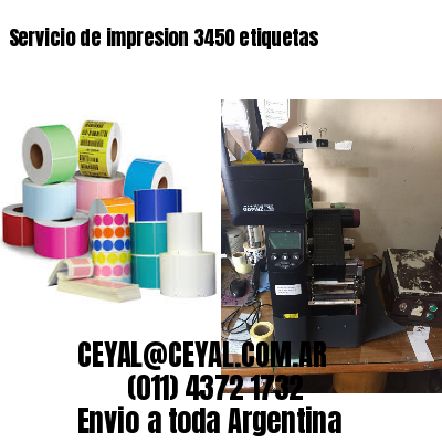 Servicio de impresion 3450 etiquetas
