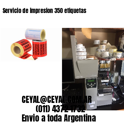 Servicio de impresion 350 etiquetas