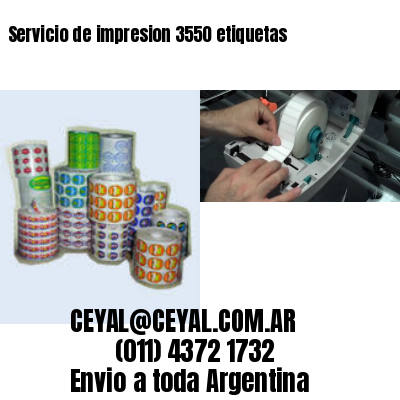 Servicio de impresion 3550 etiquetas