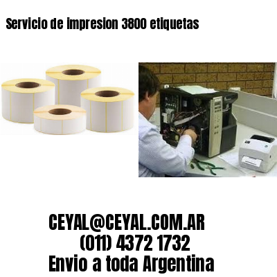 Servicio de impresion 3800 etiquetas