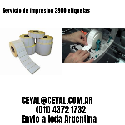 Servicio de impresion 3900 etiquetas