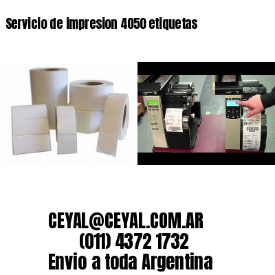 Servicio de impresion 4050 etiquetas