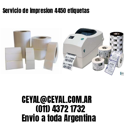 Servicio de impresion 4450 etiquetas