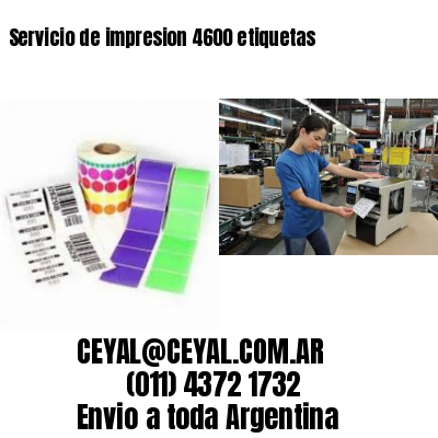 Servicio de impresion 4600 etiquetas