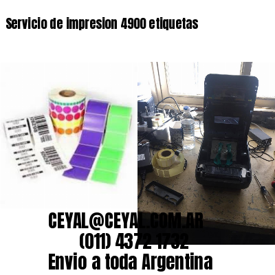 Servicio de impresion 4900 etiquetas