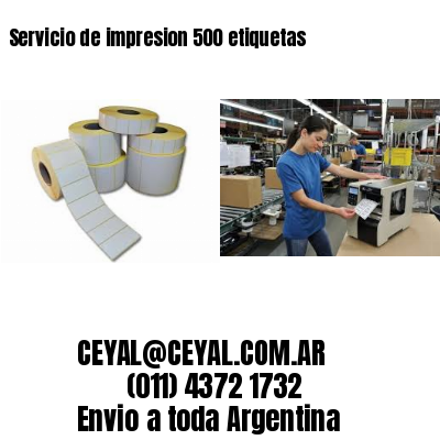 Servicio de impresion 500 etiquetas