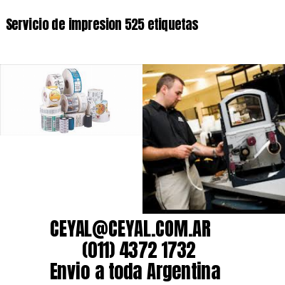 Servicio de impresion 525 etiquetas
