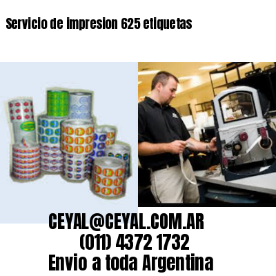 Servicio de impresion 625 etiquetas