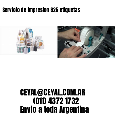 Servicio de impresion 825 etiquetas