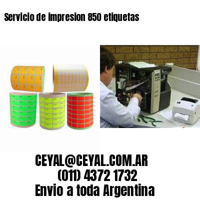 Servicio de impresion 850 etiquetas