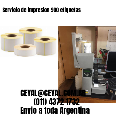 Servicio de impresion 900 etiquetas