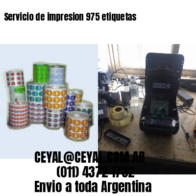 Servicio de impresion 975 etiquetas