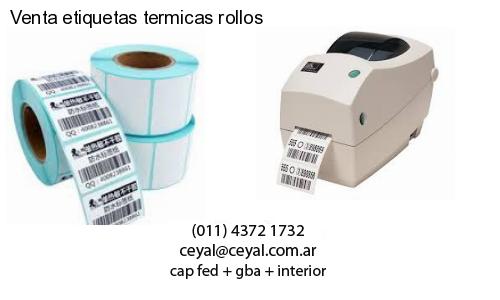 Venta etiquetas termicas rollos