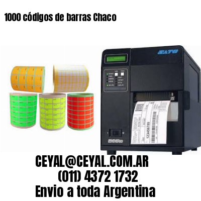 1000 códigos de barras Chaco