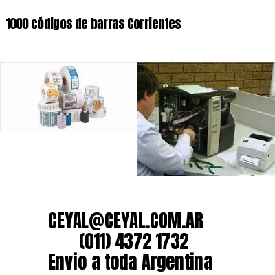 1000 códigos de barras Corrientes
