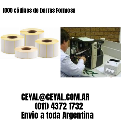 1000 códigos de barras Formosa
