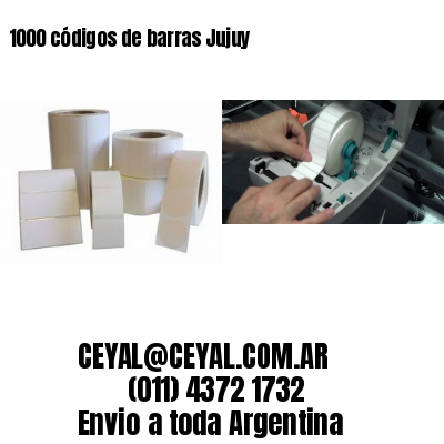 1000 códigos de barras Jujuy