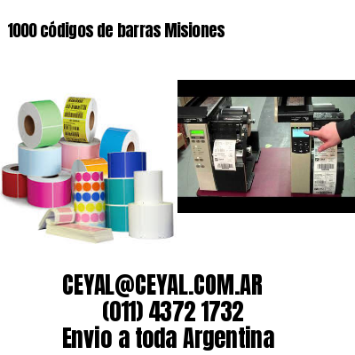 1000 códigos de barras Misiones