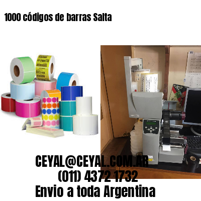 1000 códigos de barras Salta