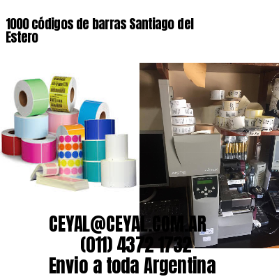 1000 códigos de barras Santiago del Estero