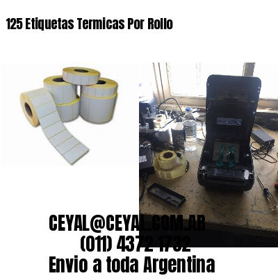 125 Etiquetas Termicas Por Rollo