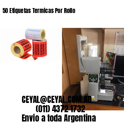 50 Etiquetas Termicas Por Rollo
