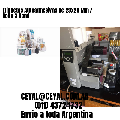 Etiquetas Autoadhesivas De 29×20 Mm / Rollo 3 Band