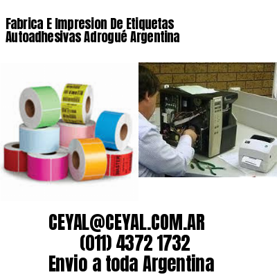 Fabrica E Impresion De Etiquetas Autoadhesivas Adrogué Argentina