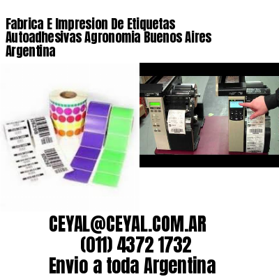 Fabrica E Impresion De Etiquetas Autoadhesivas Agronomia Buenos Aires Argentina