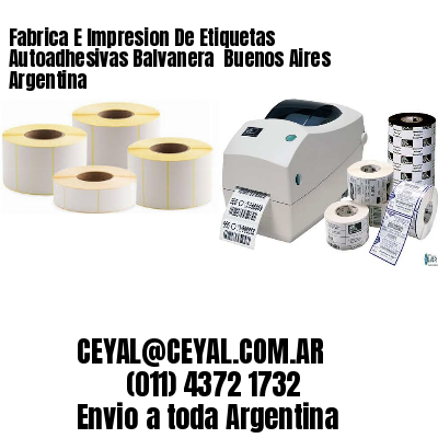 Fabrica E Impresion De Etiquetas Autoadhesivas Balvanera  Buenos Aires Argentina