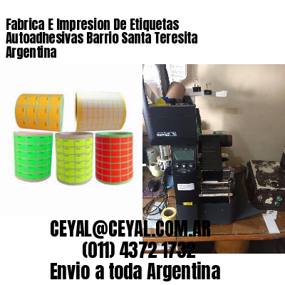 Fabrica E Impresion De Etiquetas Autoadhesivas Barrio Santa Teresita Argentina