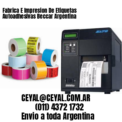 Fabrica E Impresion De Etiquetas Autoadhesivas Beccar Argentina