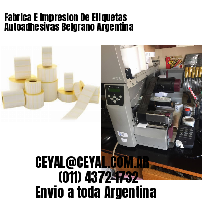 Fabrica E Impresion De Etiquetas Autoadhesivas Belgrano Argentina