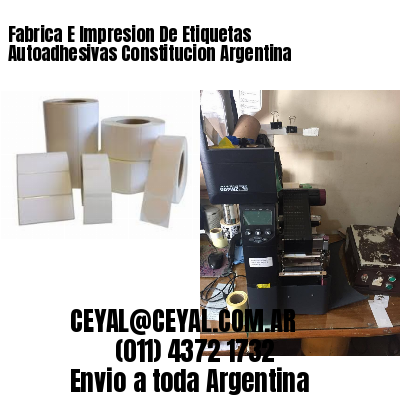 Fabrica E Impresion De Etiquetas Autoadhesivas Constitucion Argentina