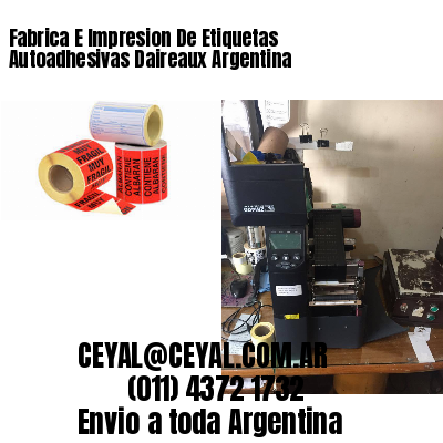 Fabrica E Impresion De Etiquetas Autoadhesivas Daireaux Argentina