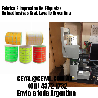 Fabrica E Impresion De Etiquetas Autoadhesivas Gral. Lavalle Argentina