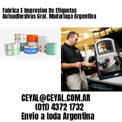 Fabrica E Impresion De Etiquetas Autoadhesivas Gral. Madariaga Argentina