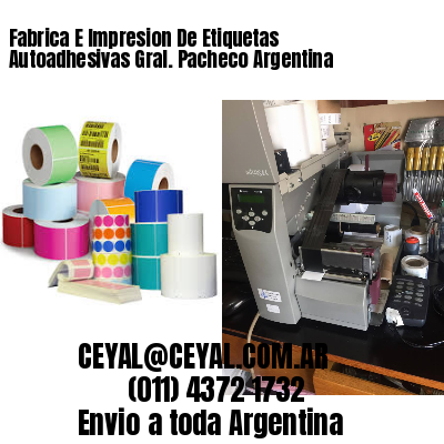 Fabrica E Impresion De Etiquetas Autoadhesivas Gral. Pacheco Argentina