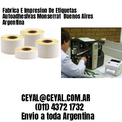 Fabrica E Impresion De Etiquetas Autoadhesivas Monserrat  Buenos Aires Argentina