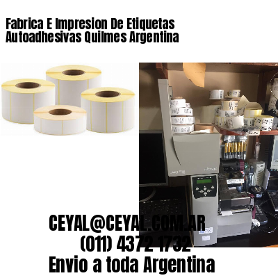 Fabrica E Impresion De Etiquetas Autoadhesivas Quilmes Argentina