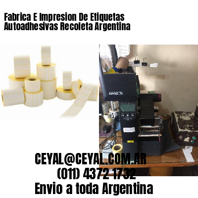 Fabrica E Impresion De Etiquetas Autoadhesivas Recoleta Argentina