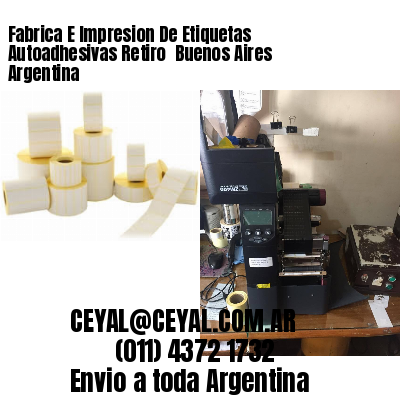 Fabrica E Impresion De Etiquetas Autoadhesivas Retiro  Buenos Aires Argentina