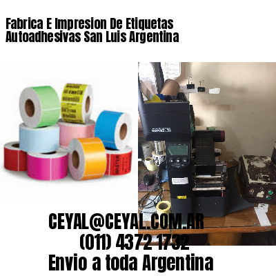 Fabrica E Impresion De Etiquetas Autoadhesivas San Luis Argentina