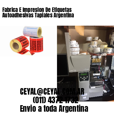 Fabrica E Impresion De Etiquetas Autoadhesivas Tapiales Argentina