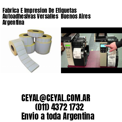 Fabrica E Impresion De Etiquetas Autoadhesivas Versalles  Buenos Aires Argentina