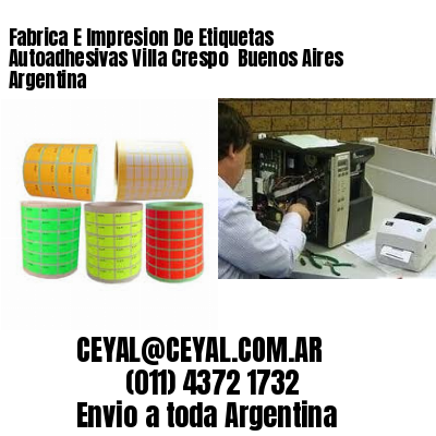 Fabrica E Impresion De Etiquetas Autoadhesivas Villa Crespo  Buenos Aires Argentina